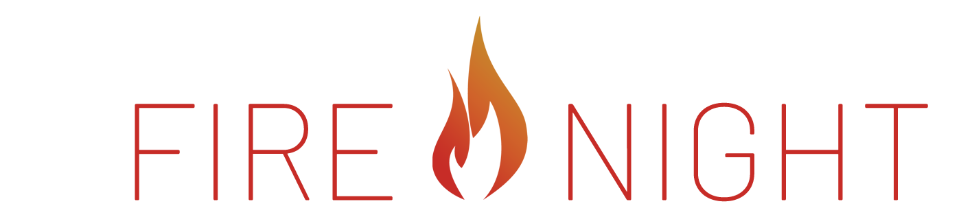 Fire Night logo with flame