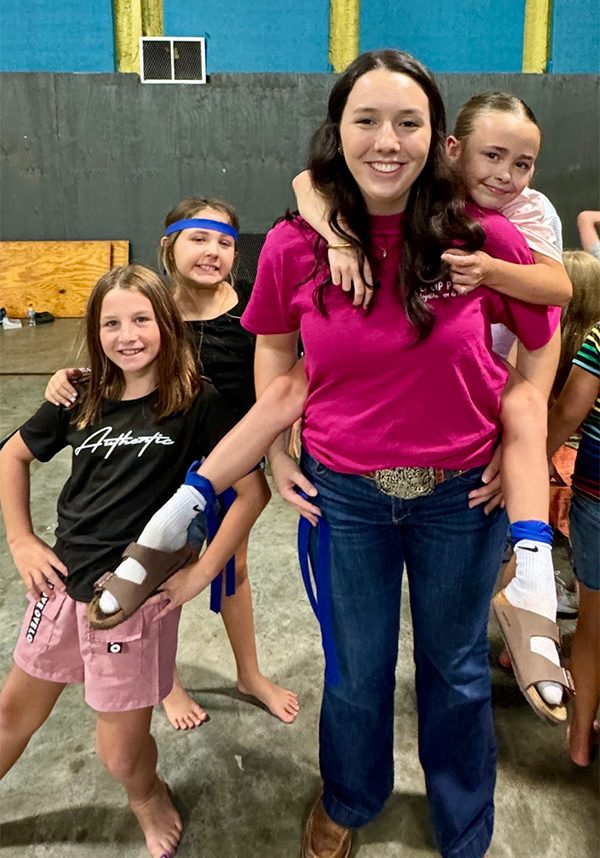 Summer Staff with happy campers